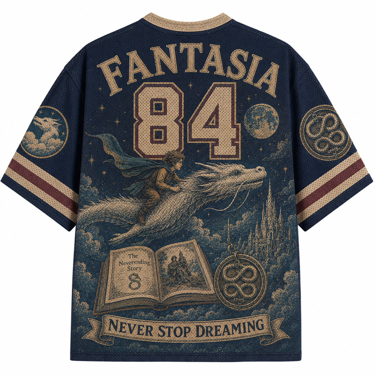 The NeverEnding Story "Fantasia" 1984 Fantasy Movie Jersey Shirts