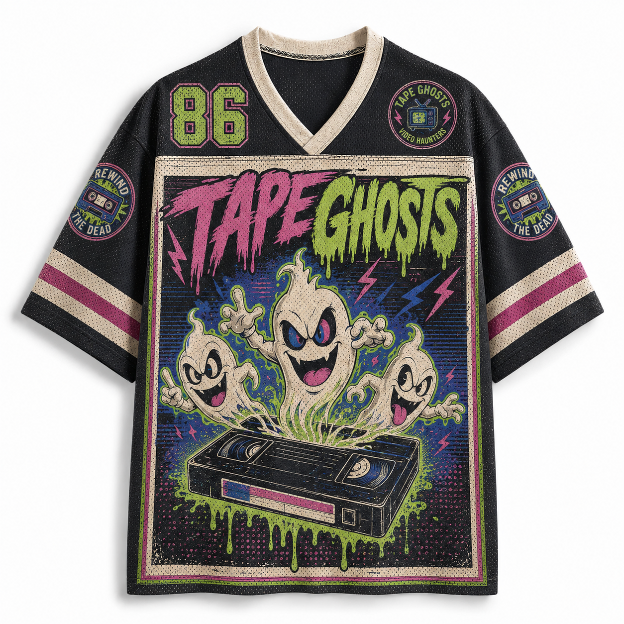 TAPE GHOSTS  Mesh Jersey