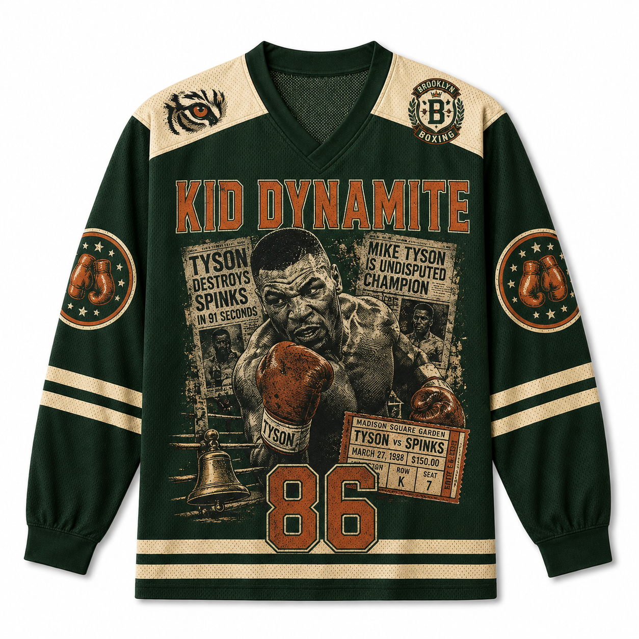 KID DYNAMITE 86 V-Neck Long Sleeve Jersey