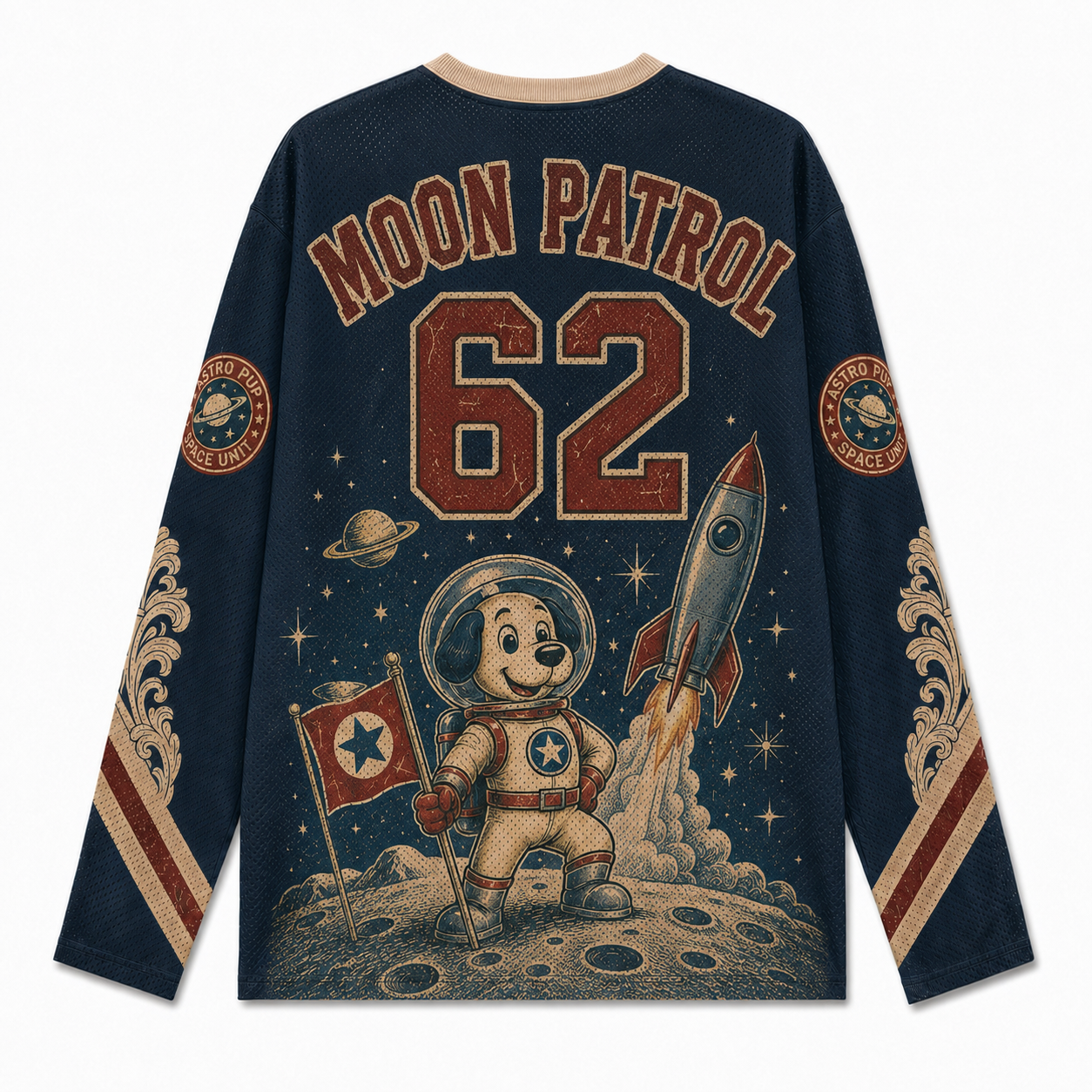 MOON PATROL 62 V-Neck Long Sleeve Jersey