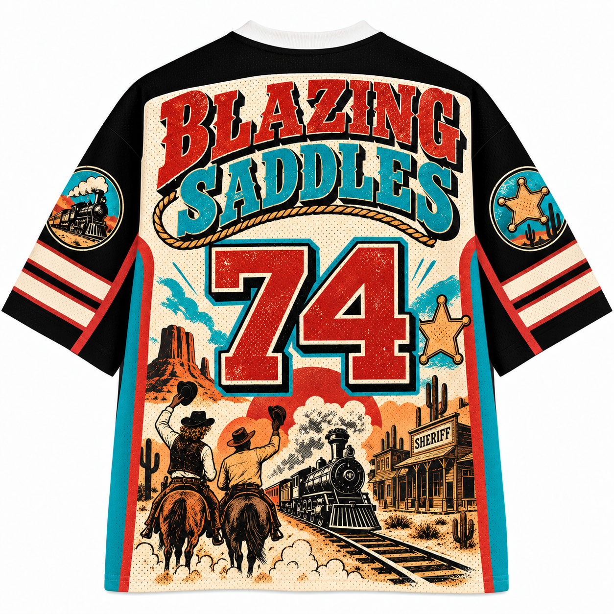 Blazing Saddles "A Mel Brooks Film" Retro Western Jersey