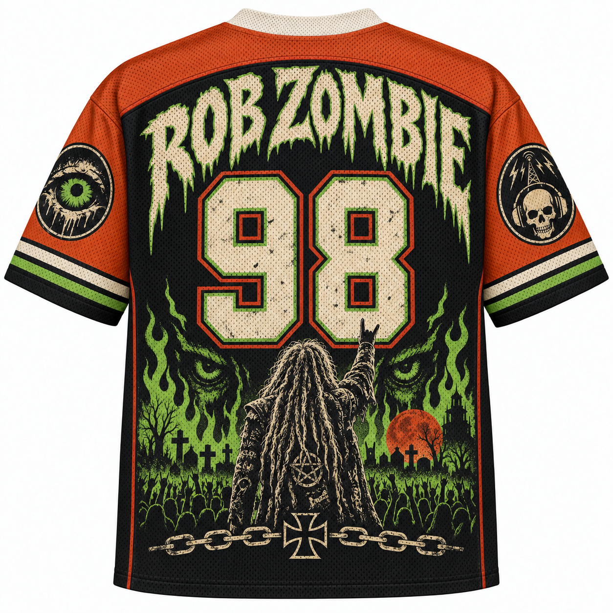 Rob Zombie Hellbilly Deluxe 98 Dragula Metal Jersey Shirts
