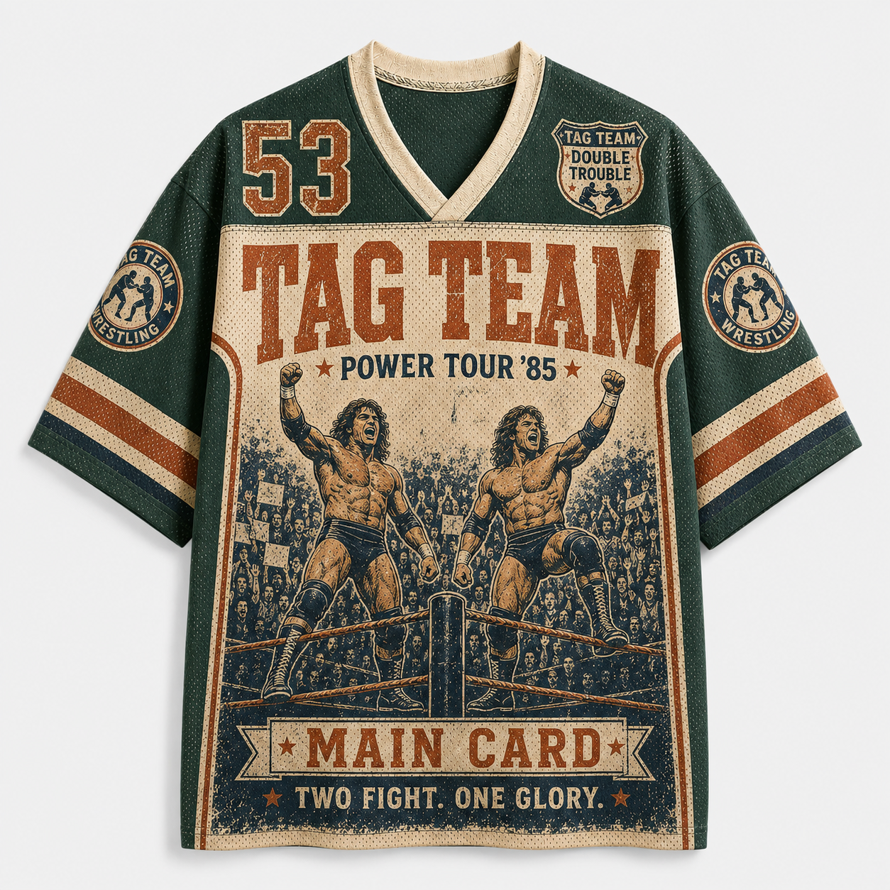 Wrestling Tag Team Power Tour 85 Jersey Shirts