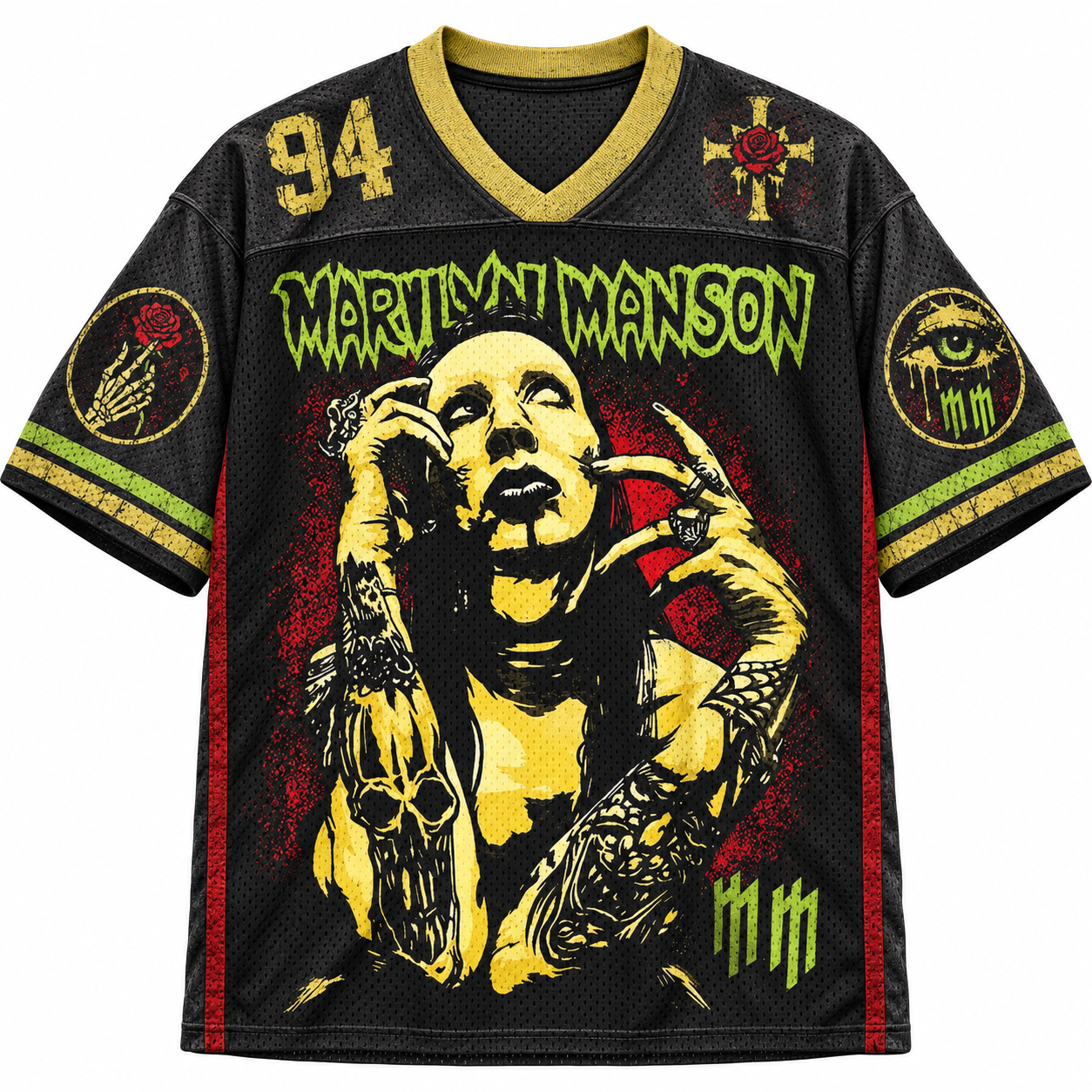 Marilyn Manson Portrait Vintage Jersey