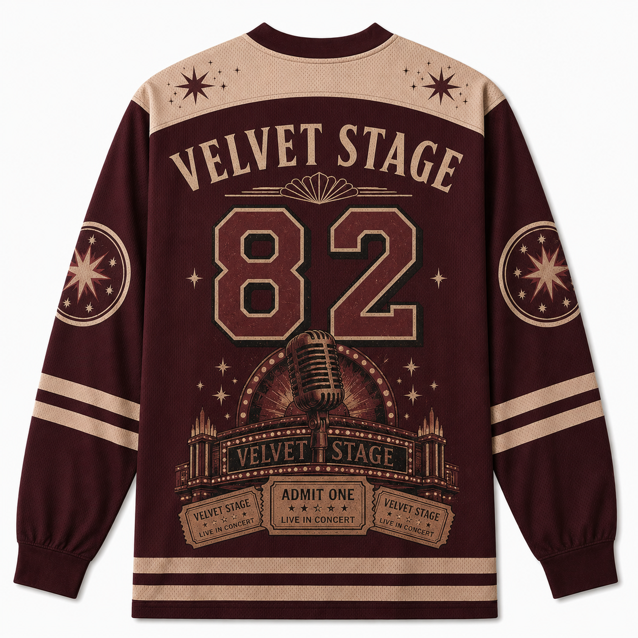 RUBY STARLIGHT V-Neck Long Sleeve Jersey