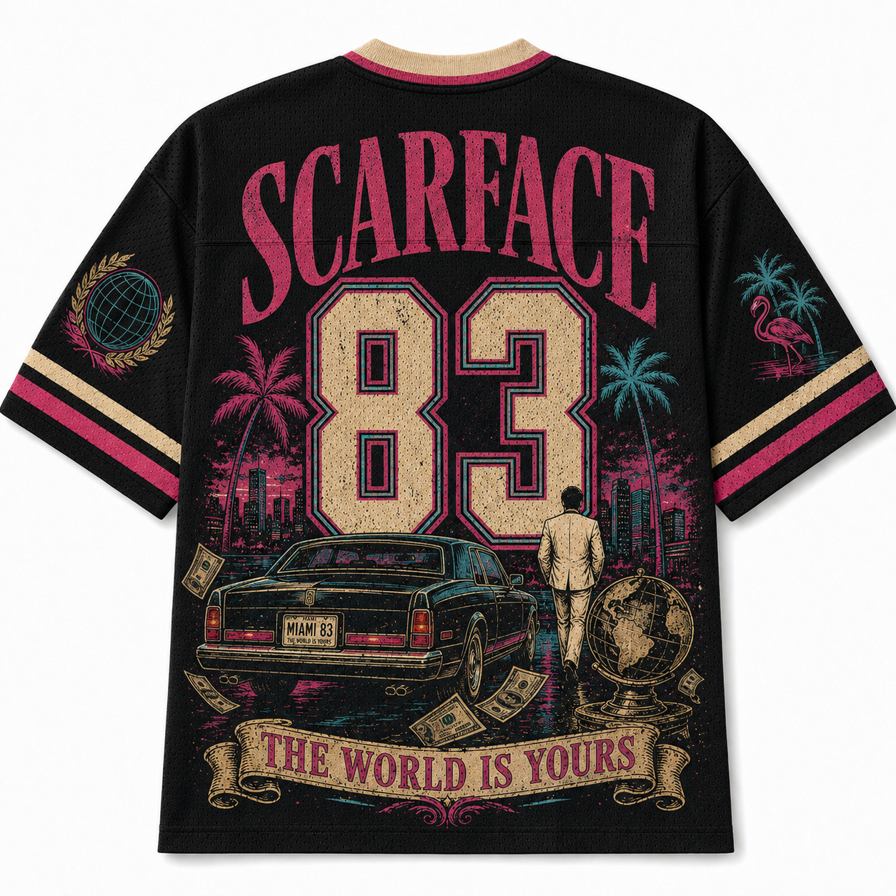 SCARFACE Miami 83 Movie  Mesh Jersey