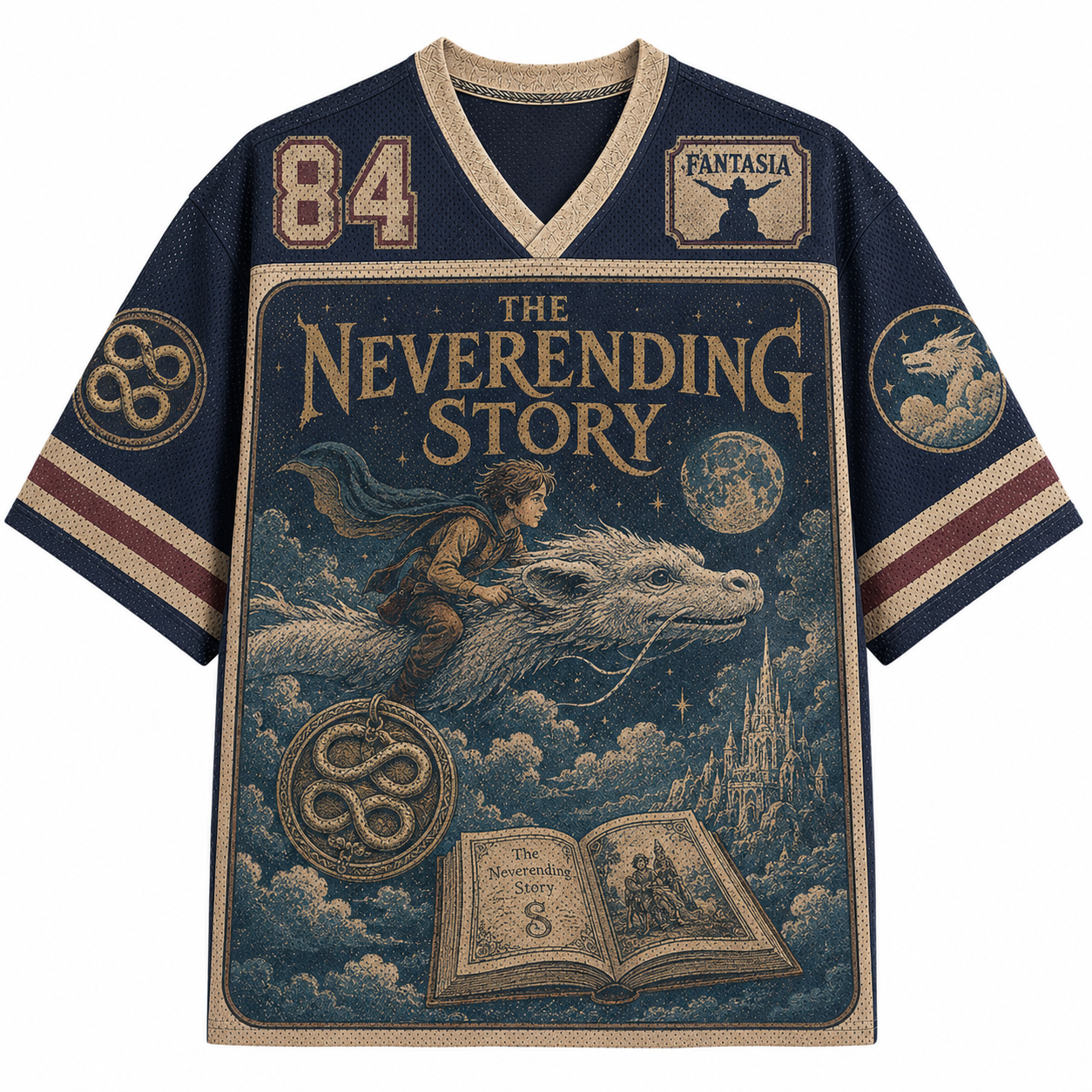 The NeverEnding Story "Fantasia" 1984 Fantasy Movie Jersey Shirts