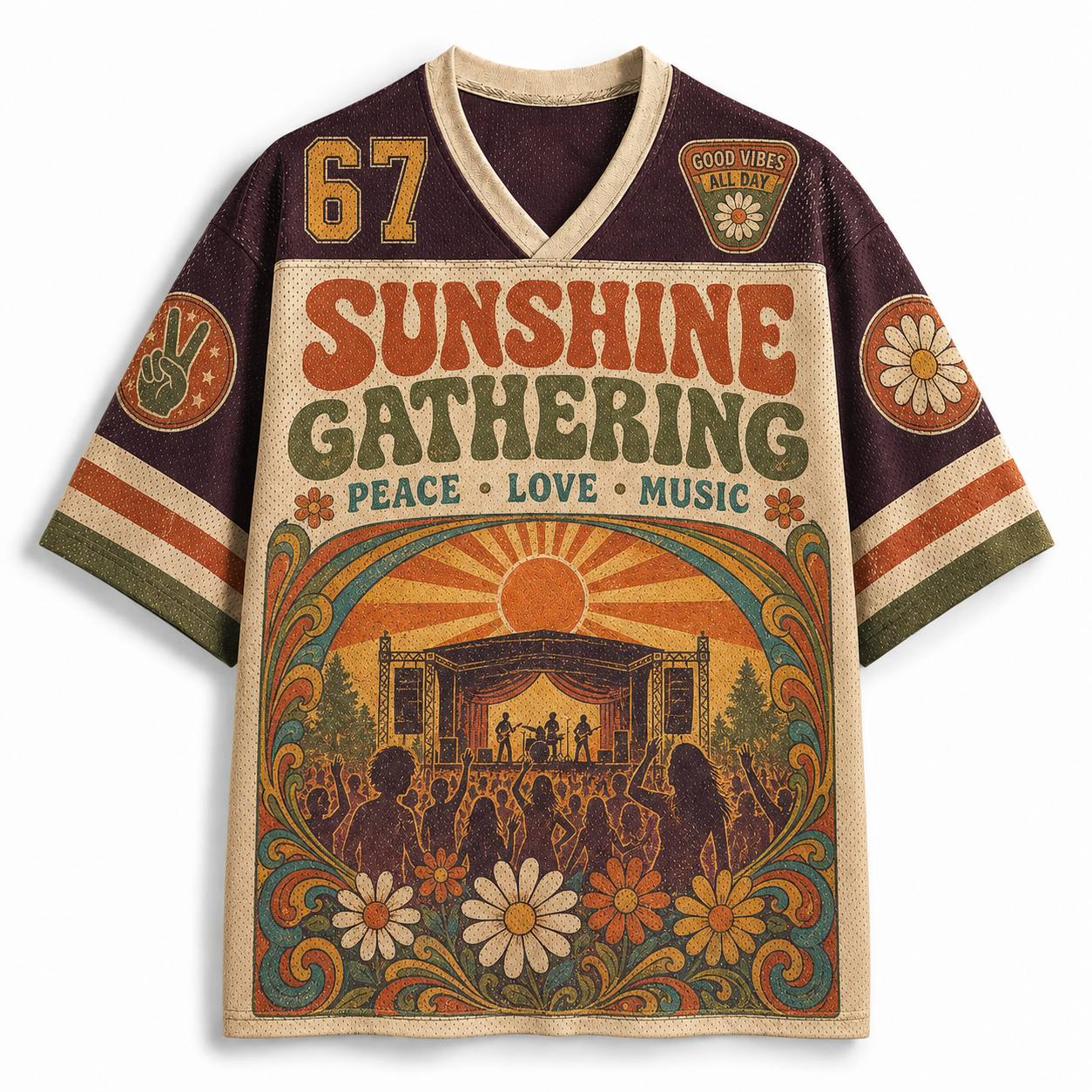 SUNSHINE GATHERING Mesh Jersey