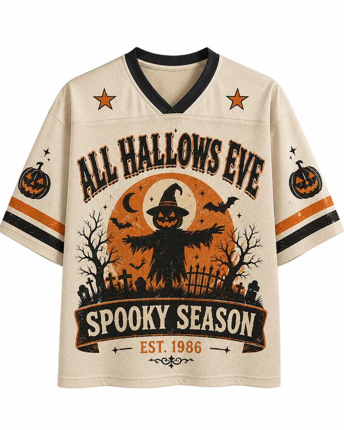All Hallows Eve Spooky Season Jersey Shirts