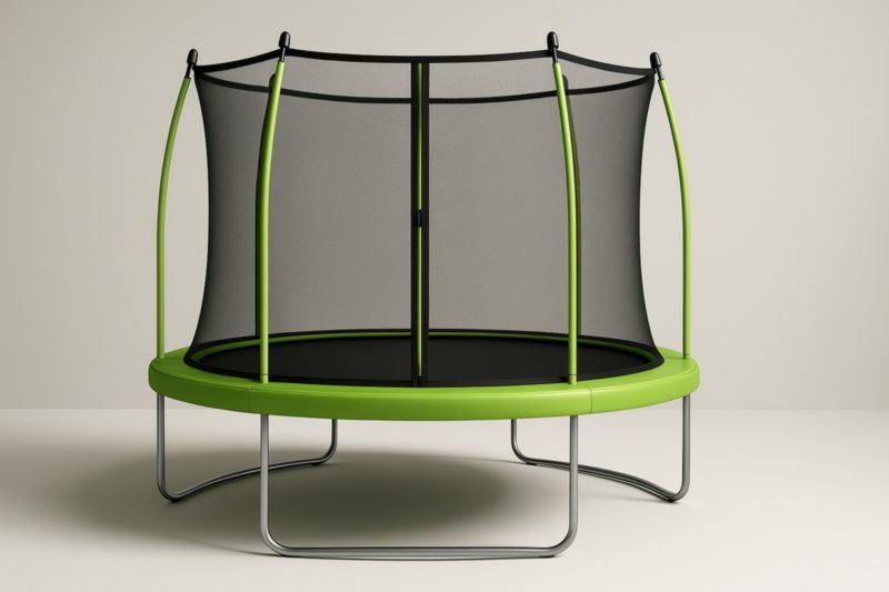 Trampoline acier vert avec filet de sécurité diamètre 305cm
