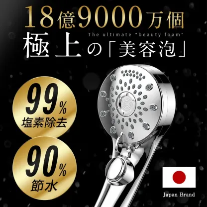 SS限定【COUPON+P10倍で2,847円～美容師監修＆99%塩素除去】 シャワーヘッド マイクロナノバブル 塩素除去 18億9000万個美容泡 90%節水 シャワーヘッド 水圧 強い水量 6つのモード 手元止水 ミスト 保湿 保温 増圧 シャワーヘッド 節水 毛穴 汚れ除去 美肌美髪 取付簡単