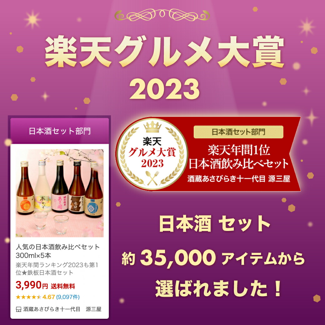 楽天グルメ大賞2023 日本酒セット受賞