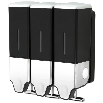 「レビュー投稿で１年保証」「累計10万本突破！」【大容量550ml＆大吐出量2-3ml】PREMM マグネット 壁掛け シャンプーディスペンサー 大容量 550ml×3本 550ml×2本