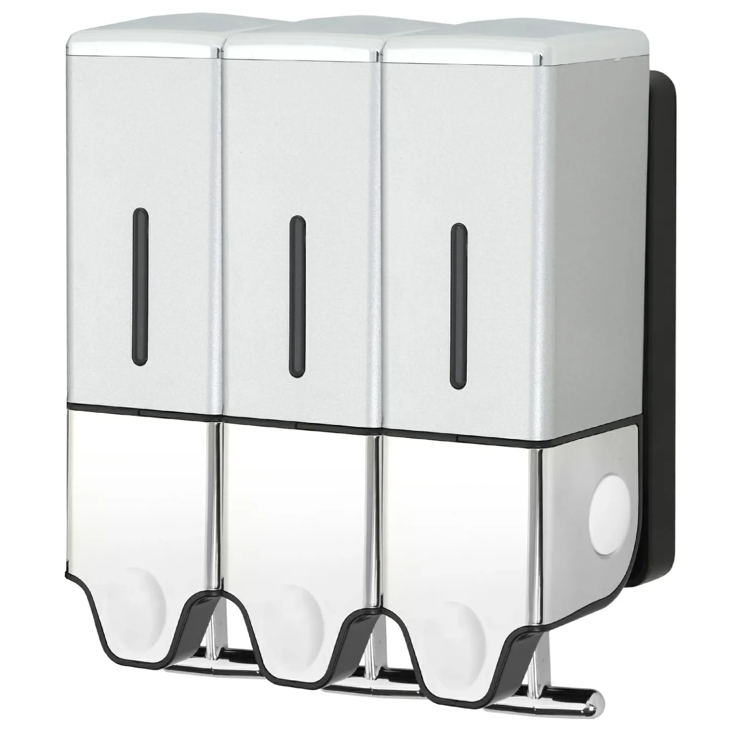 「レビュー投稿で１年保証」「累計10万本突破！」【大容量550ml＆大吐出量2-3ml】PREMM マグネット 壁掛け シャンプーディスペンサー 大容量 550ml×3本 550ml×2本