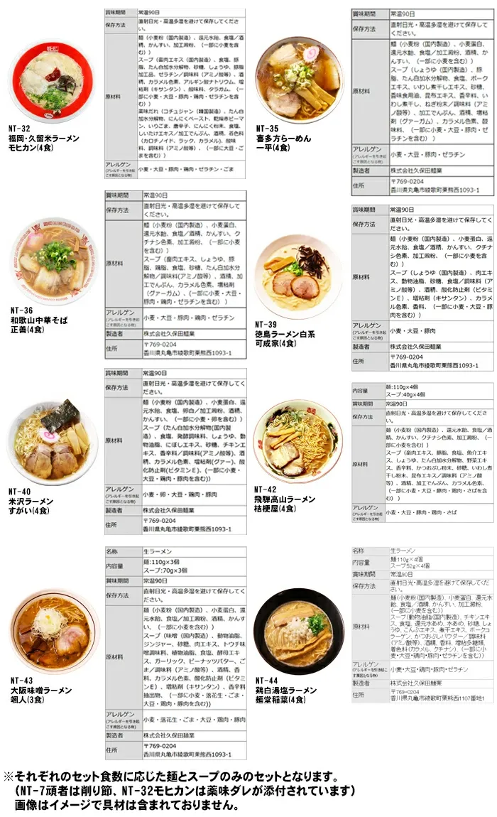 全国16の有名店から選べる銘店ラーメン食べ比べ/ご当地銘店ラーメンお取り寄せお試しセット