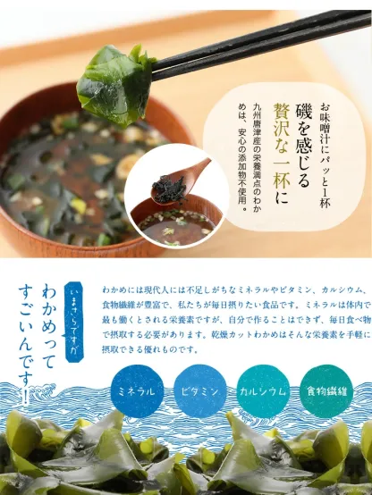 楽天グルメ大賞受賞【無添加・無着色】 九州唐津産 乾燥カットわかめ　徳用大袋 送料無料 お試し特価 ミネラル ビタミン カルシウム 食物繊維 ワカメ 若布 乾燥わかめ コロナ 応援 食品 食べ物 お取り寄せグルメ おうち時間応援