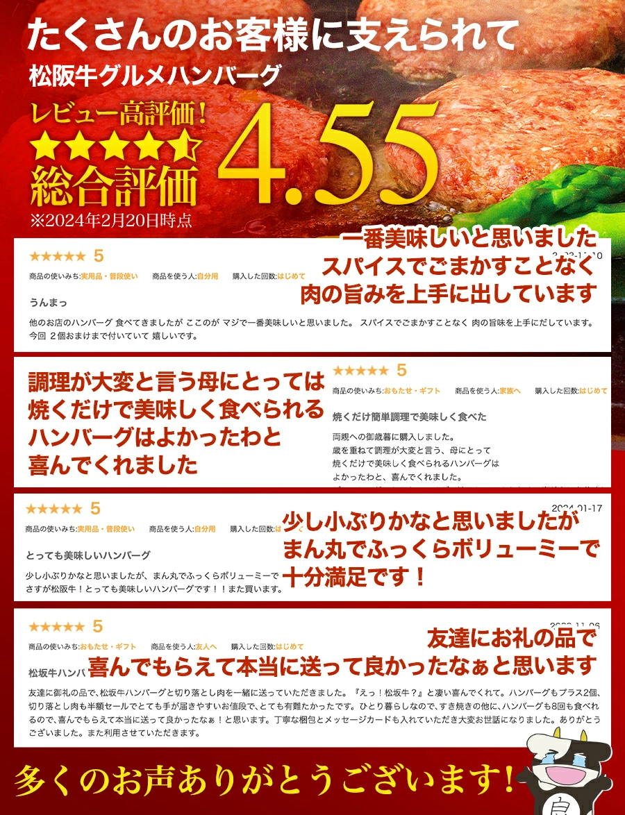 ハンバーグ ギフト 松阪牛 グルメ ハンバーグ【楽天グルメ大賞】2026 ギフト 松坂牛 牛肉 肉 松良 ホワイトデー 卒業 入学 冬 春 お祝い返し お取り寄せグルメ 人気 誕生日 プレゼント 食べ物 お惣菜 冷凍 内祝い 高級 男性 父 母の日 父の日