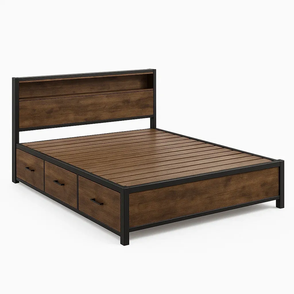 Lit,Lit avec rangement - decocurator