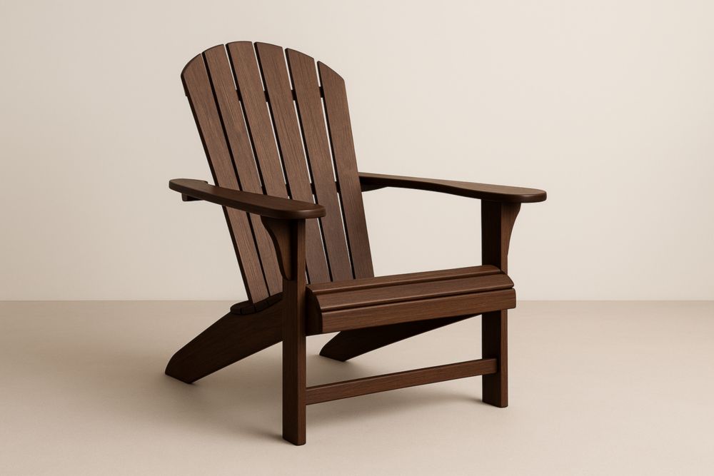 Chaise Adirondack Bois Composite Marron 90cm x 75cm x 95cm