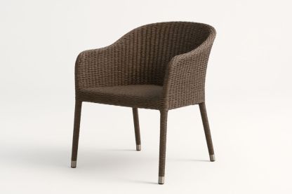 Chaise en résine tissée structure