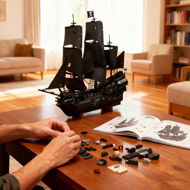 Black Pearl Pirate Ship-chaoxingtoys