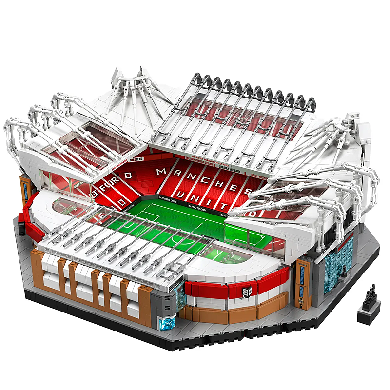 Historic Red Football Stadium building blocks model - chaoxingtoys