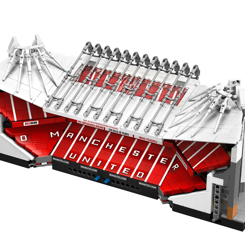 Historic Red Football Stadium building blocks model - chaoxingtoys