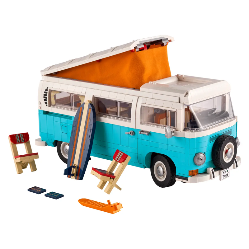 Vintage Camper Van building blocks model - chaoxingtoys