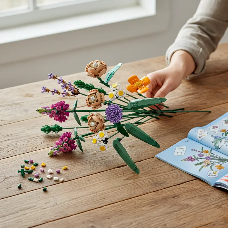 Flower Bouquet building blocks model - chaoxingtoys