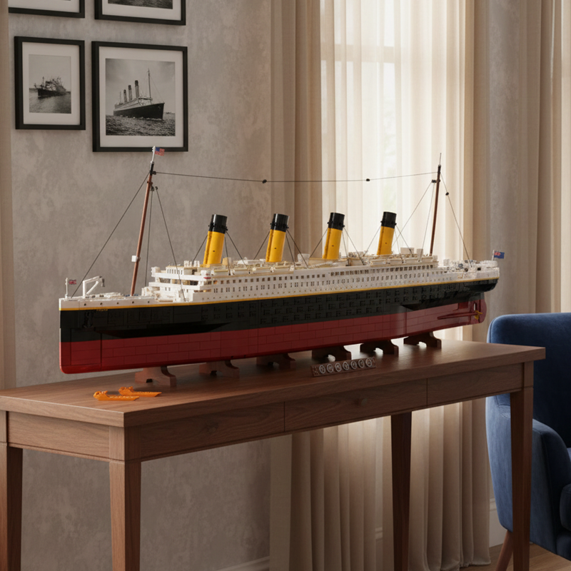 Historic Ocean Luxury Liner building blocks model - chaoxingtoys
