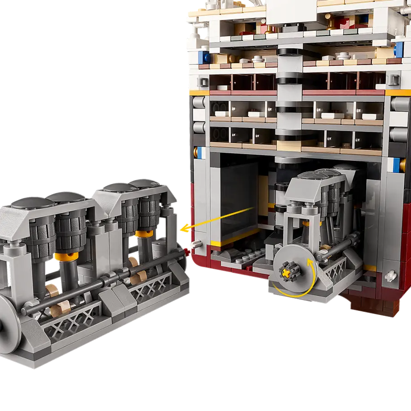 Historic Ocean Luxury Liner building blocks model - chaoxingtoys