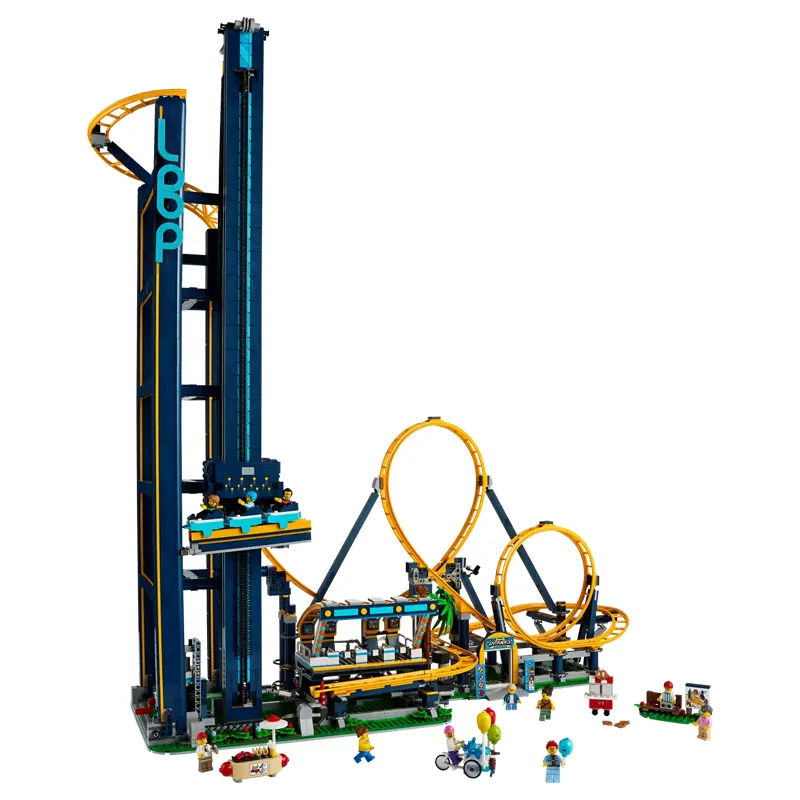 Loop Roller Coaster building blocks model - chaoxingtoys