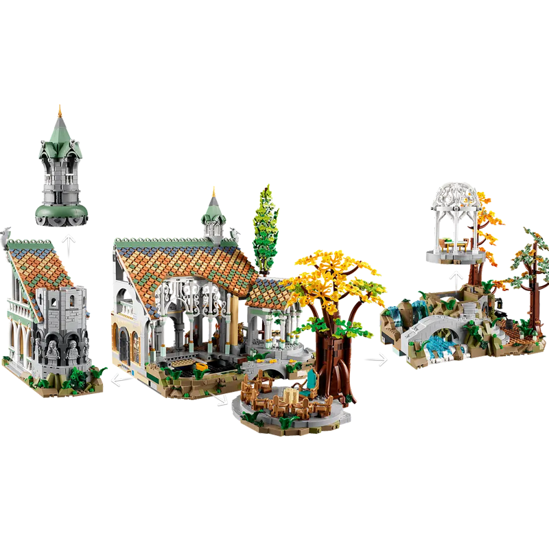 Icons Rivendell building blocks model - chaoxingtoys