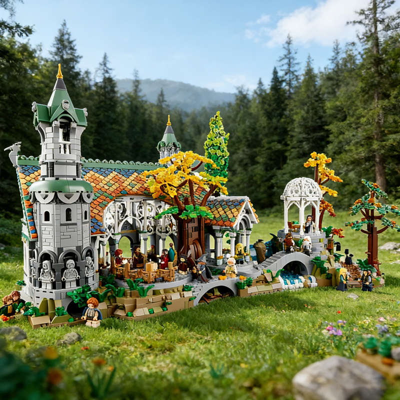 Icons Rivendell building blocks model - chaoxingtoys
