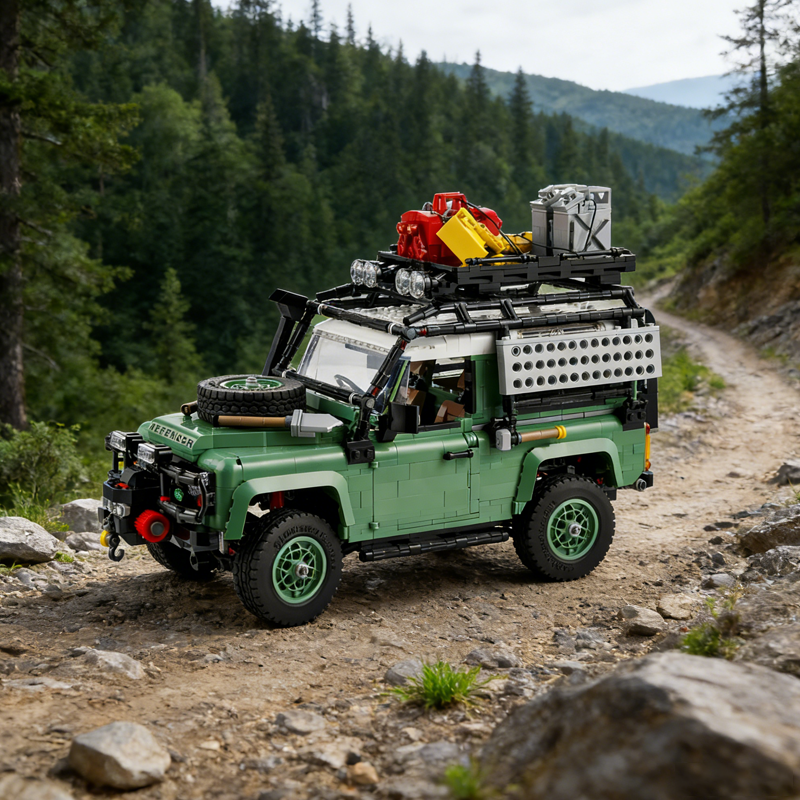 1990 Land Rover Classic Defender 10317 building blocks model - chaoxingtoys