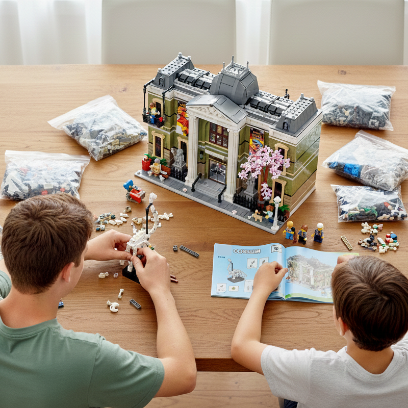 Grand Natural History Museum building blocks model - chaoxingtoys