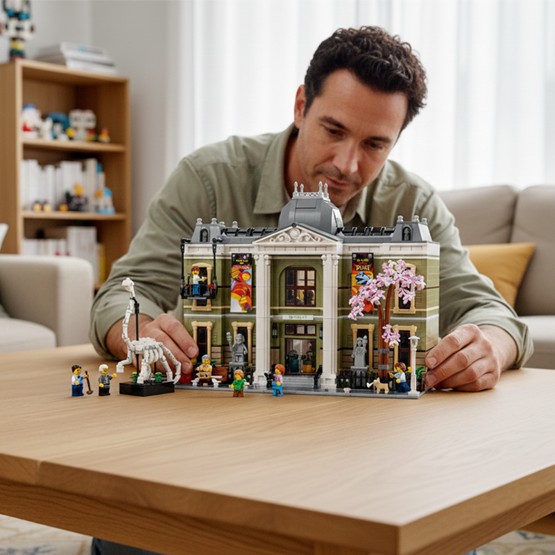 Grand Natural History Museum building blocks model - chaoxingtoys