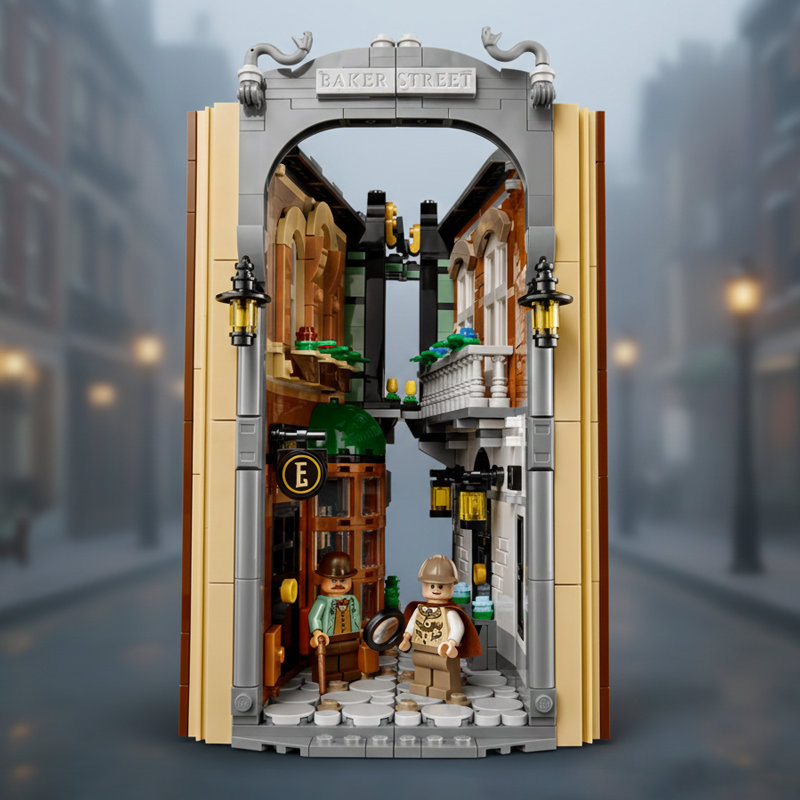 Sherlock Holmes: Book Nook building blocks model - chaoxingtoys