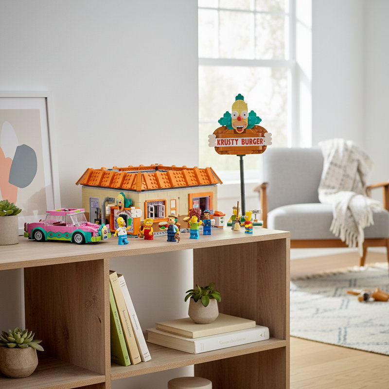The Simpsons Krusty Burger building blocks 10352