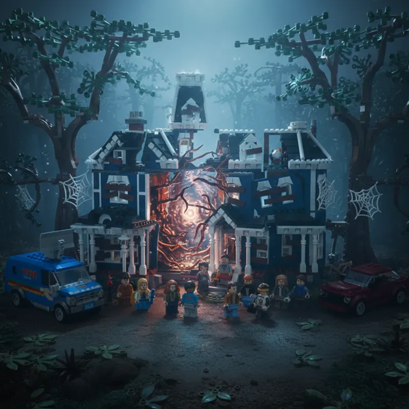 Retro Mystery Haunted House Set building blocks model - chaoxingtoys