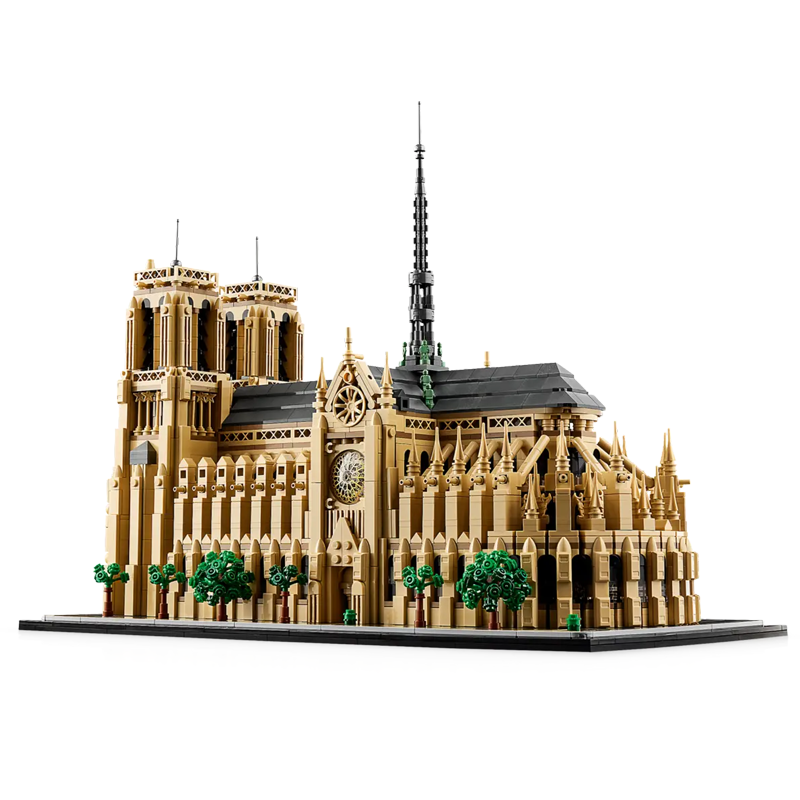 Historic Gothic Cathedral building blocks model - chaoxingtoys