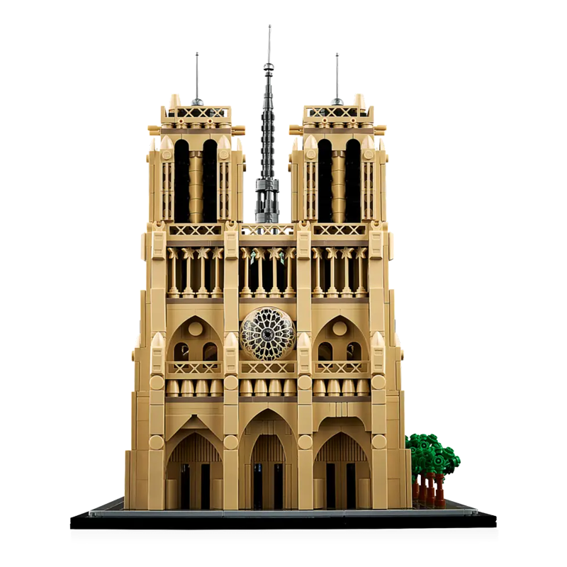 Historic Gothic Cathedral building blocks model - chaoxingtoys