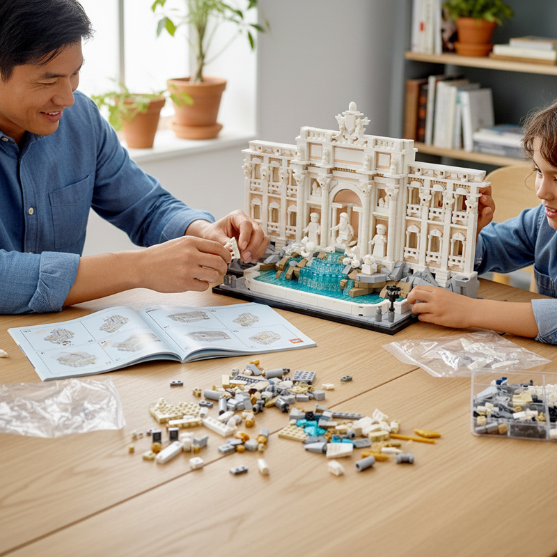 Architecture Fountain 21062 building blocks model - chaoxingtoys