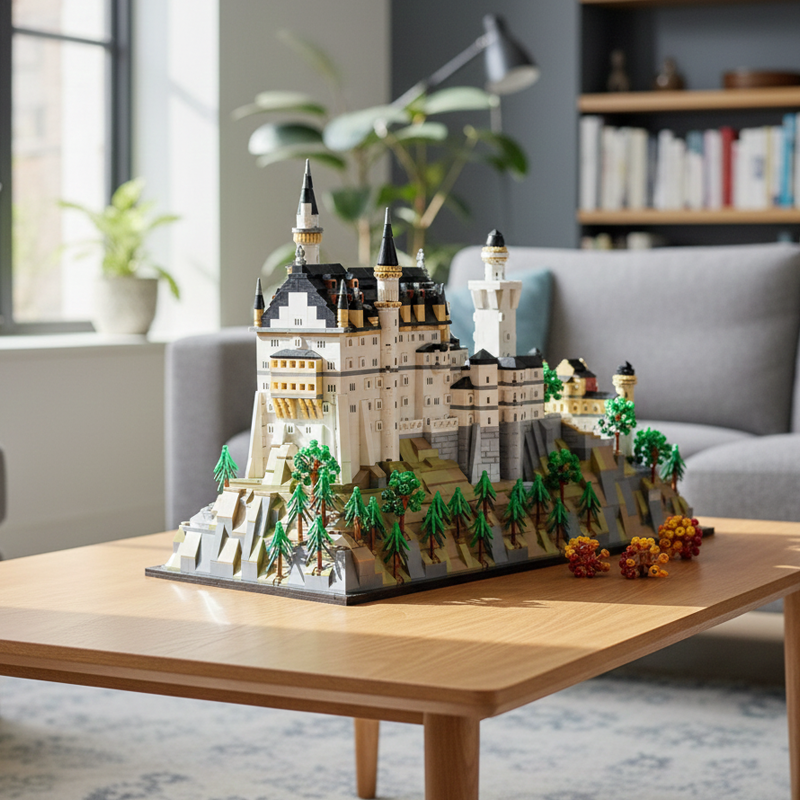 Neuschwanstein Castle building blocks model - chaoxingtoys