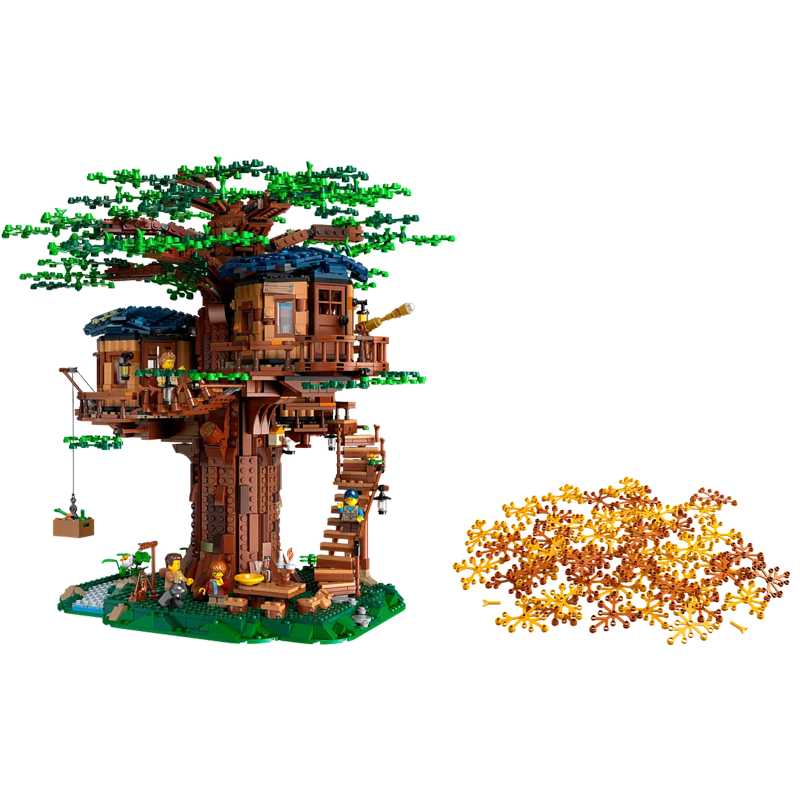 Forest Treehouse Retreat building blocks model - chaoxingtoys