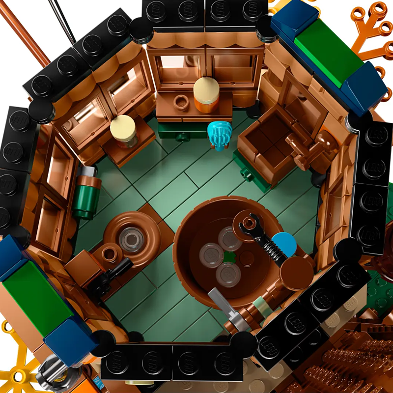 Forest Treehouse Retreat building blocks model - chaoxingtoys