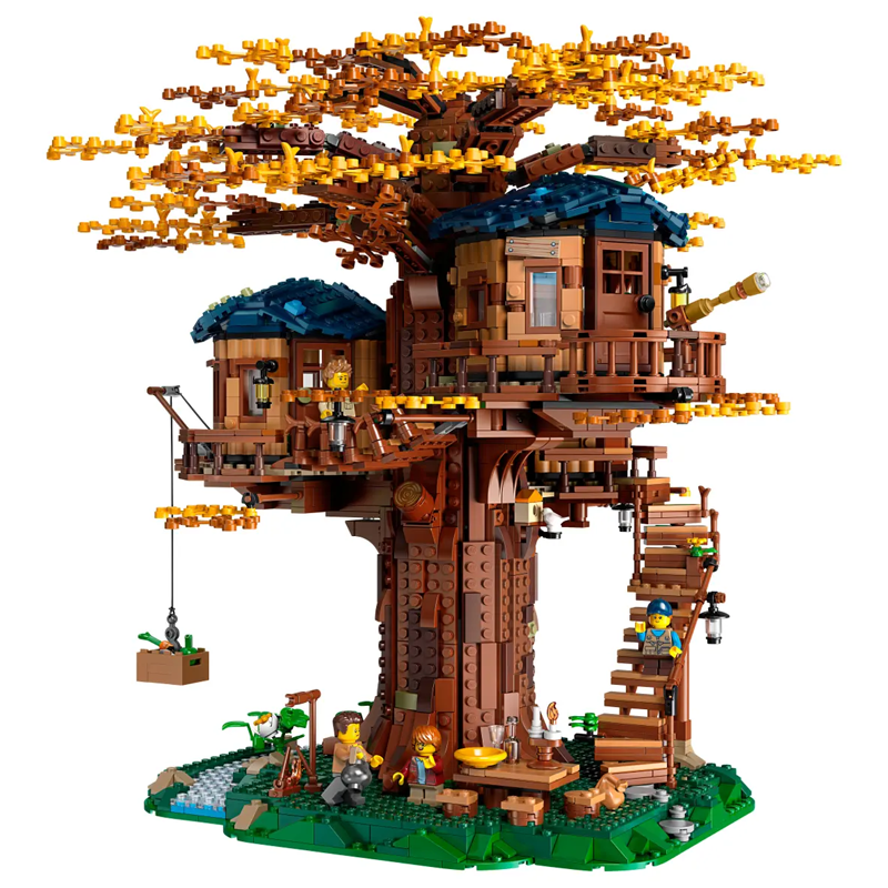 Forest Treehouse Retreat building blocks model - chaoxingtoys