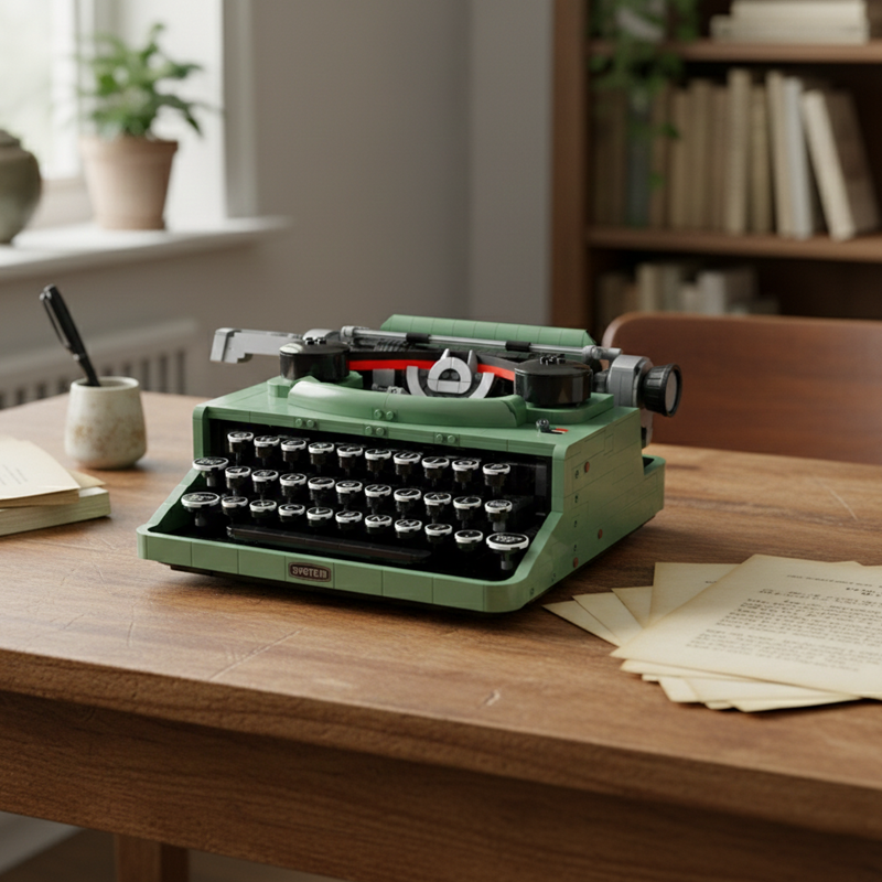 Vintage Mechanical Typewriter building blocks model - chaoxingtoys