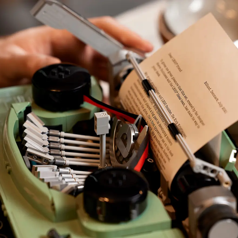 Vintage Mechanical Typewriter building blocks model - chaoxingtoys