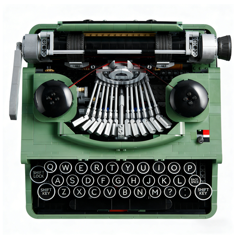 Vintage Mechanical Typewriter building blocks model - chaoxingtoys